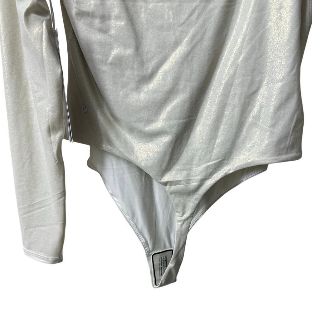 Lululemon Square-Neck Bodysuit Nulu Long Sleeve Thong Cut Large W3INRS LXBO NWT - Picture 10 of 16